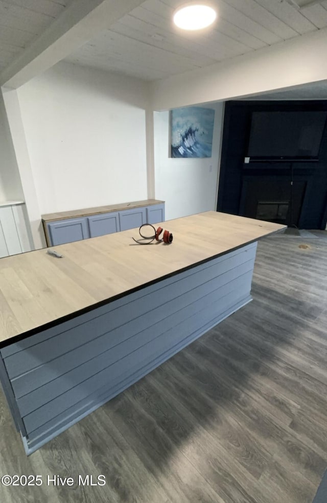 interior space featuring wood finished floors