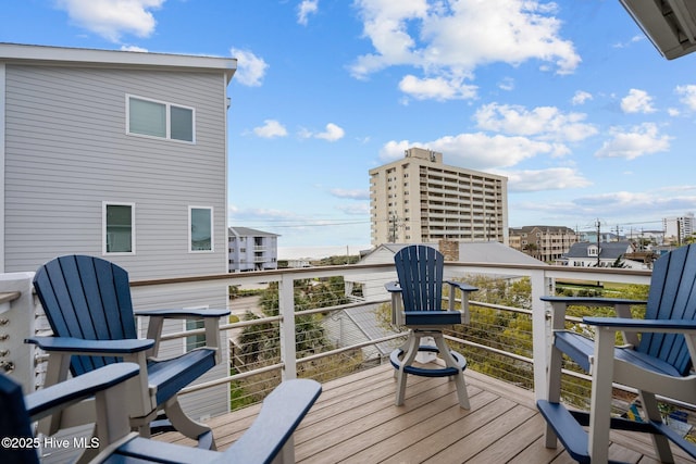 1317 Bowfin Ln Unit 2, Carolina Beach, NC 28428 - view of wooden terrace