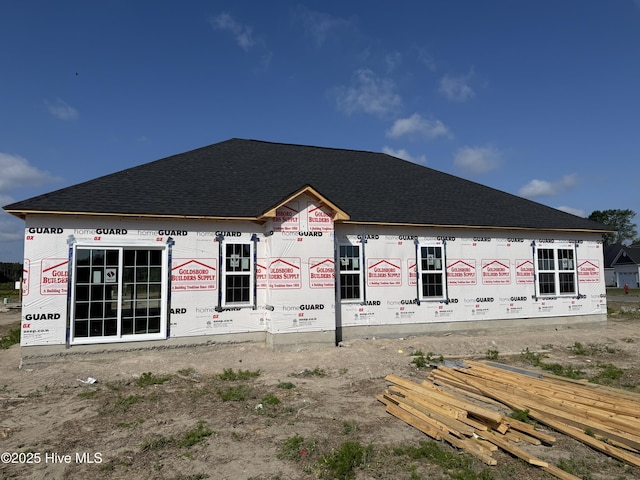 100 Nova Pl, Pikeville, NC 27683 - rear view of property featuring a shingled roof