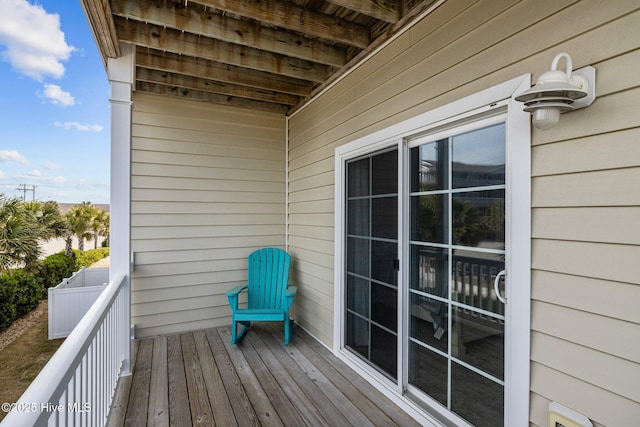 view of balcony