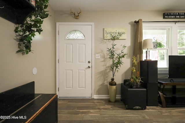 304 Sheffield Rd, Jacksonville, NC 28546 - entryway with dark wood finished floors