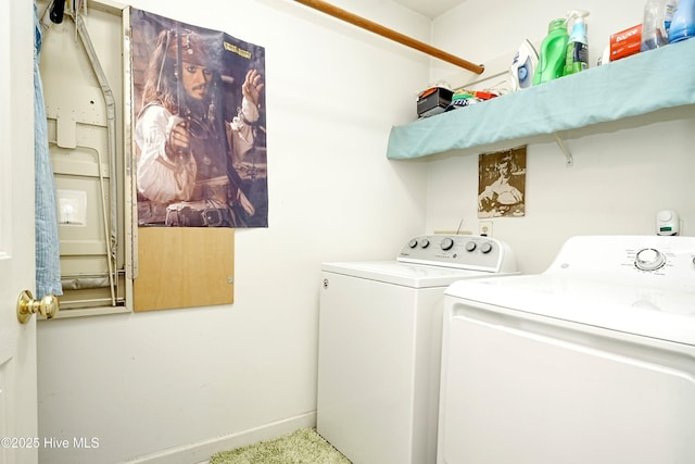 7001 Robert Ruark Dr SE, Southport, NC 28461 - washroom with separate washer and dryer