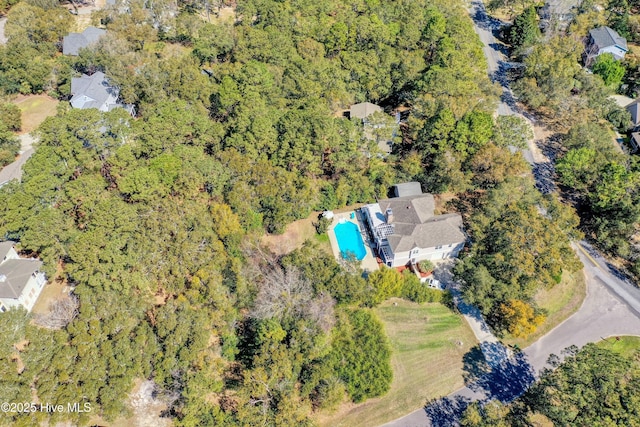 7001 Robert Ruark Dr SE, Southport, NC 28461 - aerial view of property's location with a pool area and a forest