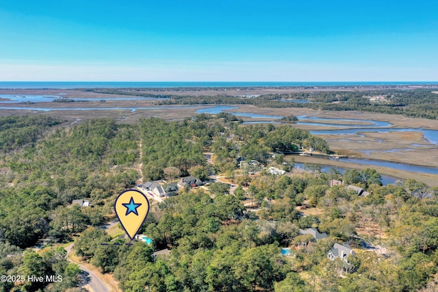 7001 Robert Ruark Dr SE, Southport, NC 28461 - aerial overview of property's location with a large body of water
