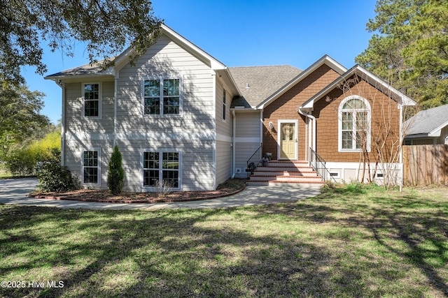 7001 Robert Ruark Dr SE, Southport, NC 28461 - tri-level home with entry steps