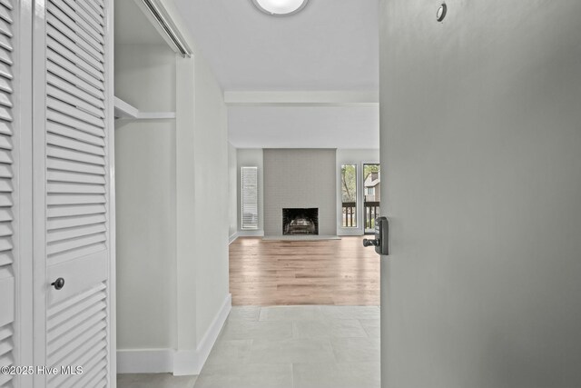 280 Sugar Gum Ln # 165, Pinehurst, NC 28374 - hall with baseboards and light tile patterned floors