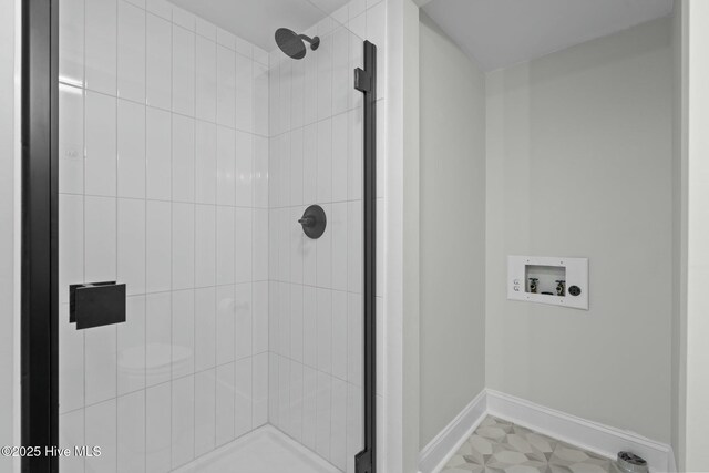 280 Sugar Gum Ln # 165, Pinehurst, NC 28374 - full bathroom featuring baseboards and a shower stall