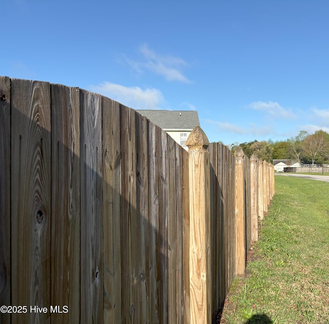 exterior space featuring fence
