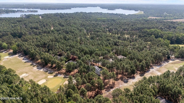 174 Banbridge Dr, West End, NC 27376 - drone / aerial view with a water view, view of golf course, and a wooded view
