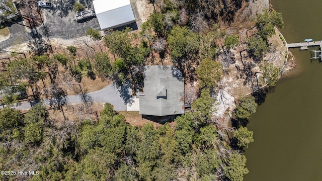 222 Brite Ln, Oriental, NC 28571 - bird's eye view with a water view
