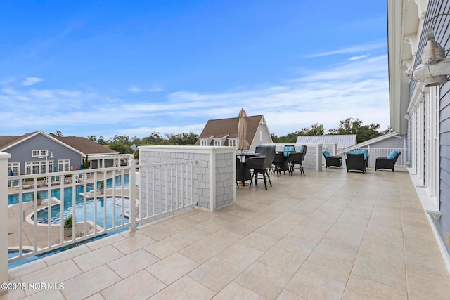 323 Lightning Bug Ln, Holly Ridge, NC 28445 - view of patio with outdoor dining area