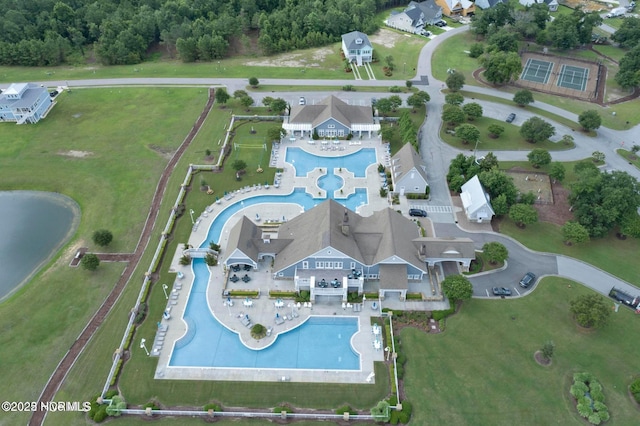 323 Lightning Bug Ln, Holly Ridge, NC 28445 - aerial view of property's location with a pool