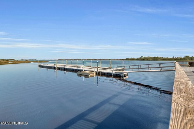 323 Lightning Bug Ln, Holly Ridge, NC 28445 - dock area with a water view