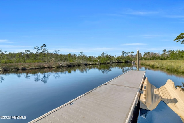 323 Lightning Bug Ln, Holly Ridge, NC 28445 - dock area with a water view