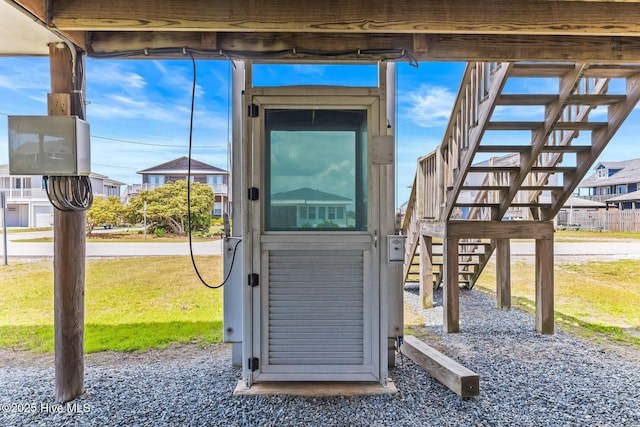 713 Channel Blvd, Topsail Beach, NC 28445 - view of outdoor structure with stairway