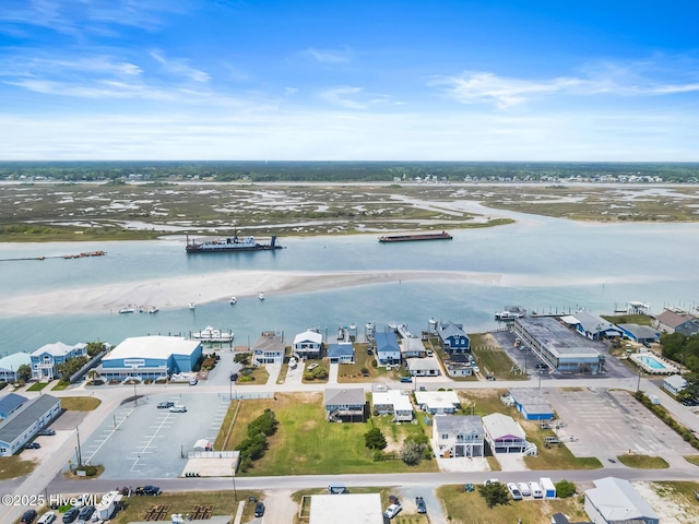 713 Channel Blvd, Topsail Beach, NC 28445 - drone / aerial view featuring a water view