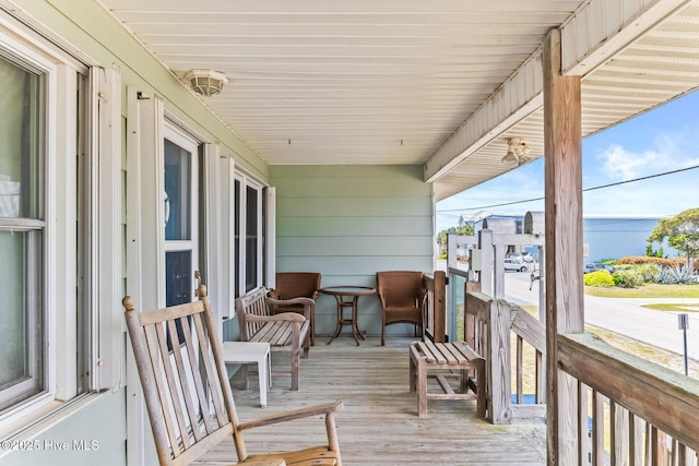 713 Channel Blvd, Topsail Beach, NC 28445 - view of wooden deck