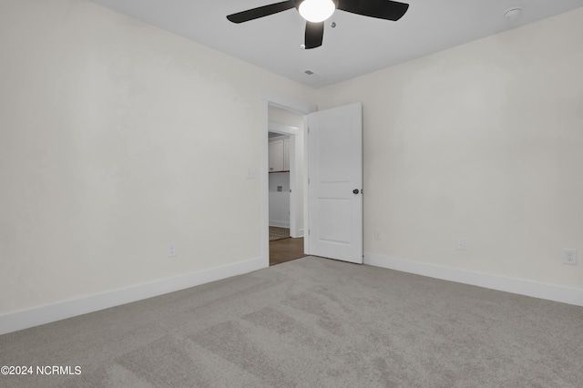 1008 Peace St Lot 69, Leland, NC 28451 - carpeted spare room featuring ceiling fan, baseboards, and a smoke detector