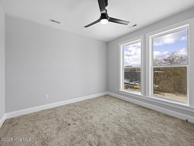 371 Narrow Shore Rd, Aydlett, NC 27916 - carpeted spare room with a ceiling fan and baseboards