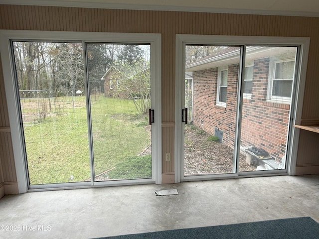 114 Long Leaf Ln, Plymouth, NC 27962 - doorway with plenty of natural light and unfinished concrete flooring
