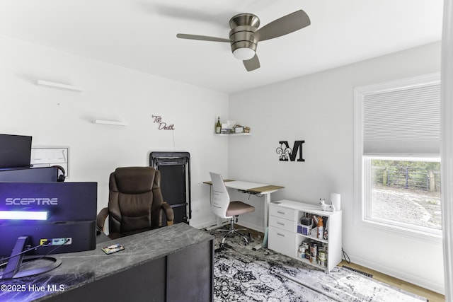 8050 Rachel Wynd Rd NE, Leland, NC 28451 - office space with baseboards and ceiling fan