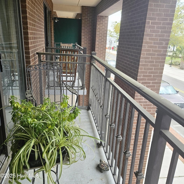 view of balcony