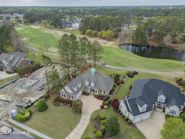 9278 Checkerberry Sq NW, Calabash, NC 28467 - aerial overview of property's location featuring a golf course, a large body of water, and nearby suburban area