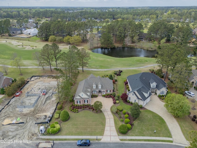 9278 Checkerberry Sq NW, Calabash, NC 28467 - aerial view of property's location featuring a large body of water, a local golf course, and nearby suburban area