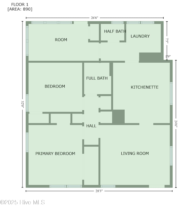 705 W Main St, Conway, NC 27820 - property floor plan
