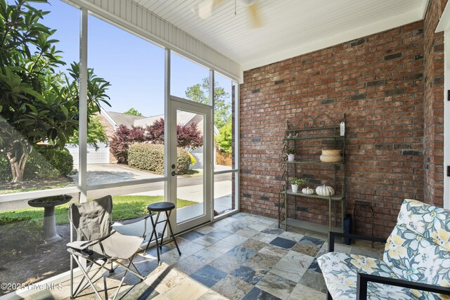 1502 Crows Landing Cir, Wilmington, NC 28403 - sunroom featuring ceiling fan