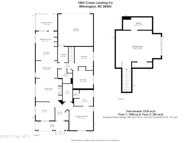 1502 Crows Landing Cir, Wilmington, NC 28403 - property floor plan