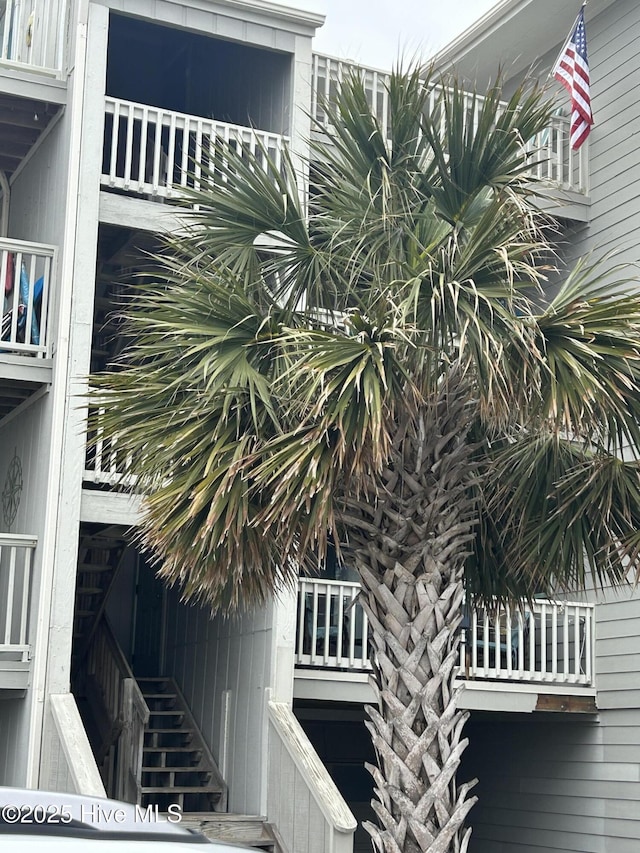 exterior space featuring stairway