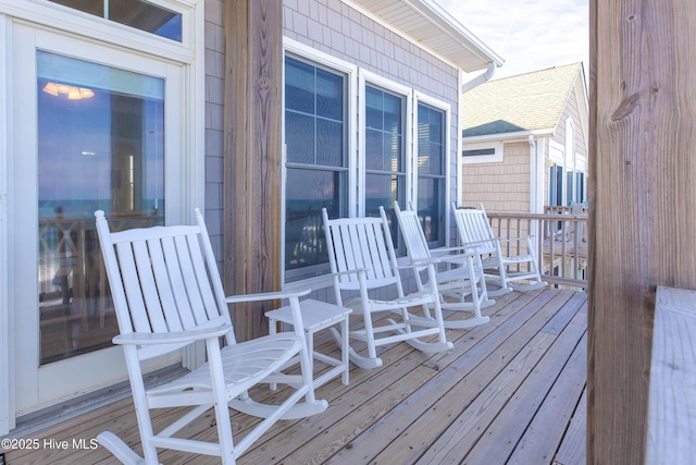 2216 S Shore Dr Unit A & B, Surf City, NC 28445 - view of wooden terrace