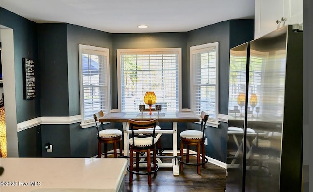1714 Pine St, Elizabeth City, NC 27909 - dining room with baseboards and dark wood-style flooring