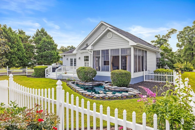 1096 Rutledge Ct NW, Calabash, NC 28467 - single story home with a sunroom and a deck