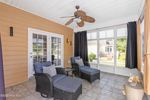 1096 Rutledge Ct NW, Calabash, NC 28467 - sunroom / solarium with ceiling fan and healthy amount of natural light