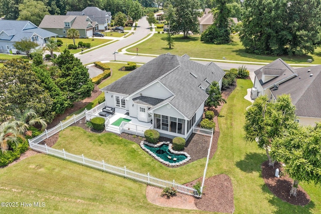 1096 Rutledge Ct NW, Calabash, NC 28467 - aerial perspective of suburban area with a pool area