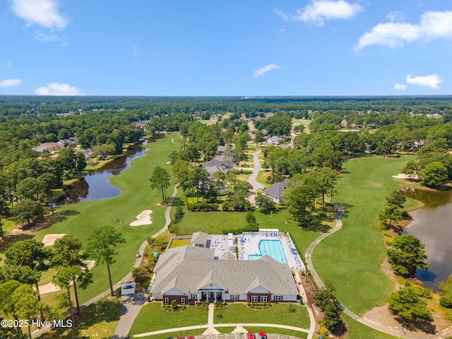 1096 Rutledge Ct NW, Calabash, NC 28467 - bird's eye view of a large body of water and a local golf course