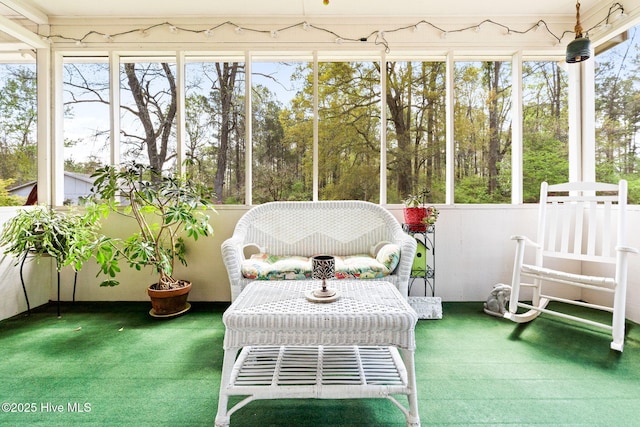 view of sunroom / solarium