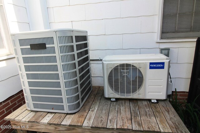 details with cooling unit and ac unit
