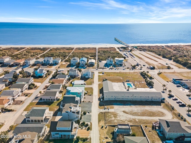 178 Edgewater Cir, Sunset Beach, NC 28468 - birds eye view of property featuring a water view