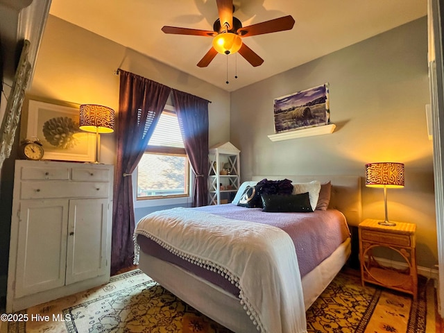 1120 S 3rd St, Wilmington, NC 28401 - bedroom featuring wood finished floors and ceiling fan