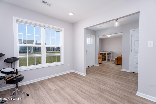 330 Independence Blvd, Newport, NC 28570 - interior space with light wood-type flooring, baseboards, and visible vents