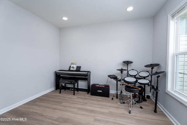 330 Independence Blvd, Newport, NC 28570 - misc room featuring baseboards, recessed lighting, and wood finished floors
