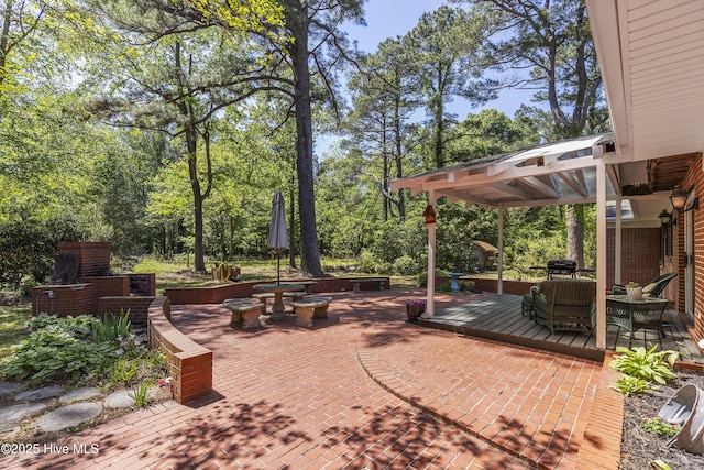 view of patio / terrace with grilling area