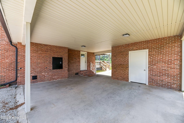 1450 State Camp Rd, Vanceboro, NC 28586 - view of patio / terrace with an attached carport and entry steps