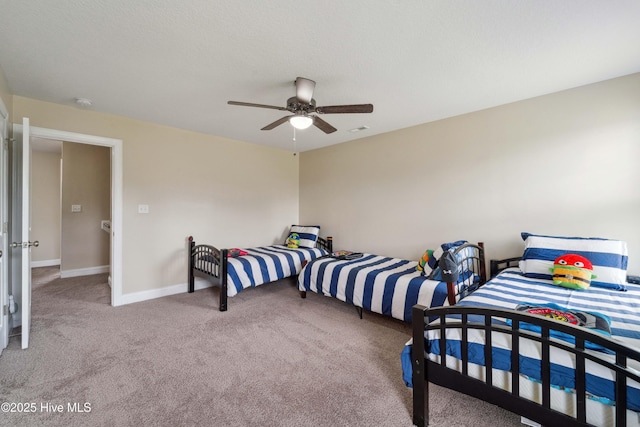 313 March Sea Ln, Jacksonville, NC 28546 - carpeted bedroom featuring baseboards and ceiling fan