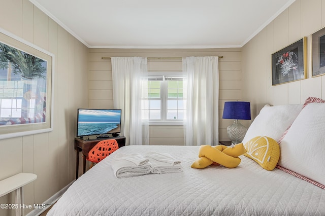 3325 W Beach Dr, Oak Island, NC 28465 - bedroom with ornamental molding
