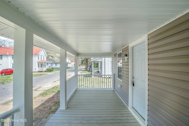 810 Morgan St, Elizabeth City, NC 27909 - deck featuring a residential view and a porch