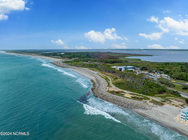 1437 Fort Fisher Blvd S Unit C2, Kure Beach, NC 28449 - bird's eye view featuring a water view and a view of the beach